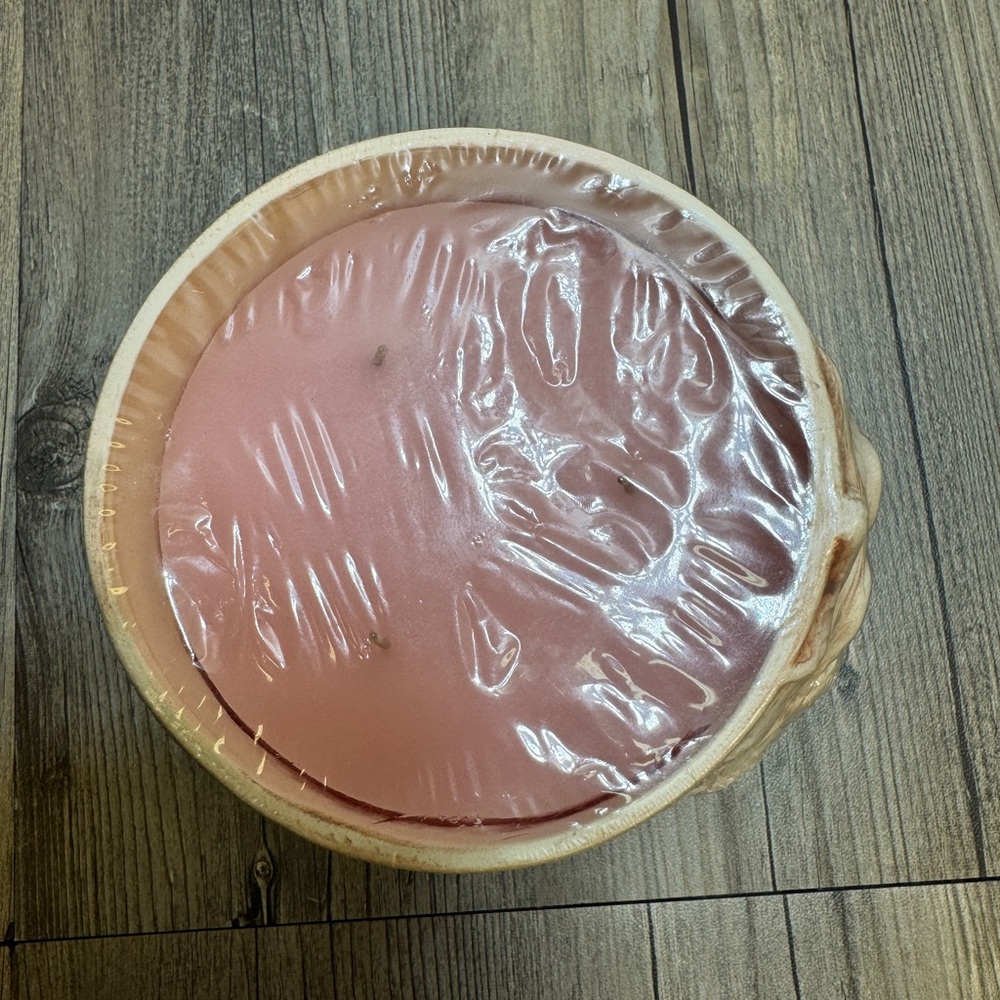 Vtg. New Stoneware Pottery Sun Smiling Face Candle Earth In Works Simply Vanilla - Picture 5 of 6